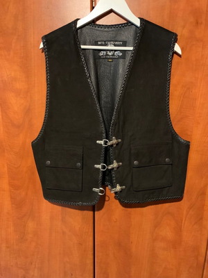 Bad Company leather vest used, black, size 54