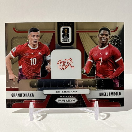 2025-26 FIFA World Cup Connections Xhaka & Embolo Insert like new