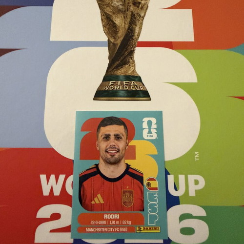 Panini World Cup 2026 Rodri Spain ESP 10 sticker new