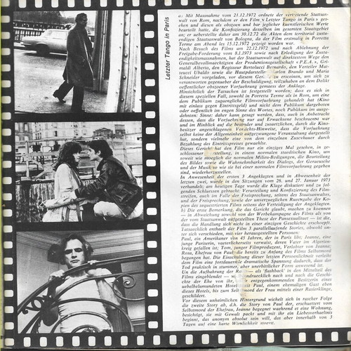 Book photographic edition of the film 'Last Tango in Paris' used