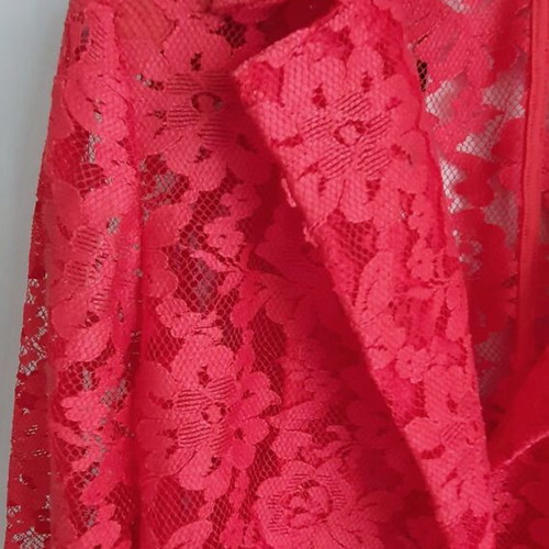 Lace jacket new, red-wine color with shoulder pads