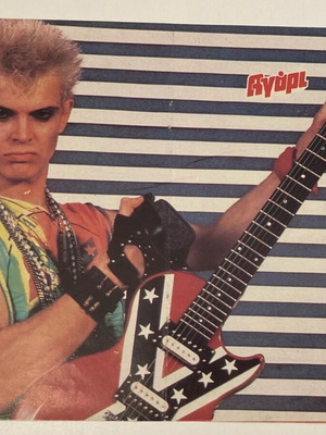 Billy Idol - Quiet Riot Poster from Boy magazine In excellent condition Price 4 Euros