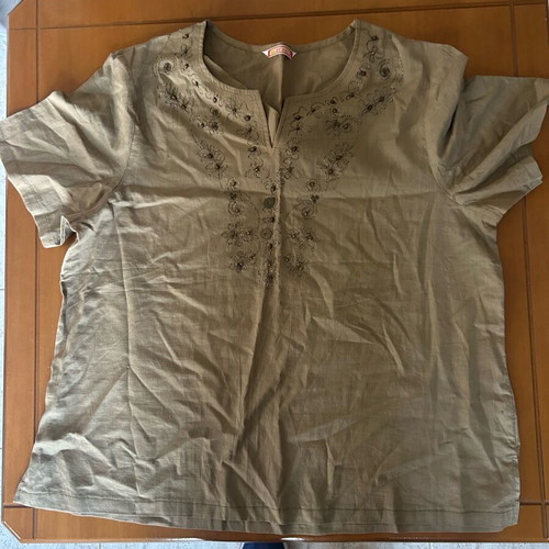 Short-sleeve shirt XXL like new, beige