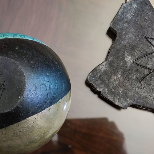 Raku Ceramic Set by Spyros Arvanitis new with certificate
