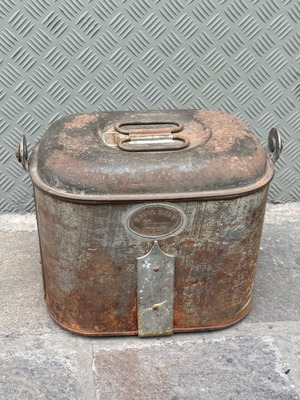 Μεταλλικό ναυτικό σκεύος μεταφοράς φαγητού μεταχειρισμένο, βασιλικού ναυτικού