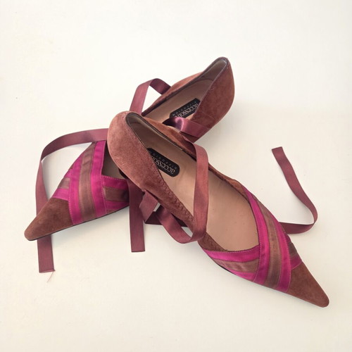 Accessoire Diffusion pointed ballet flats like new, colorful suede