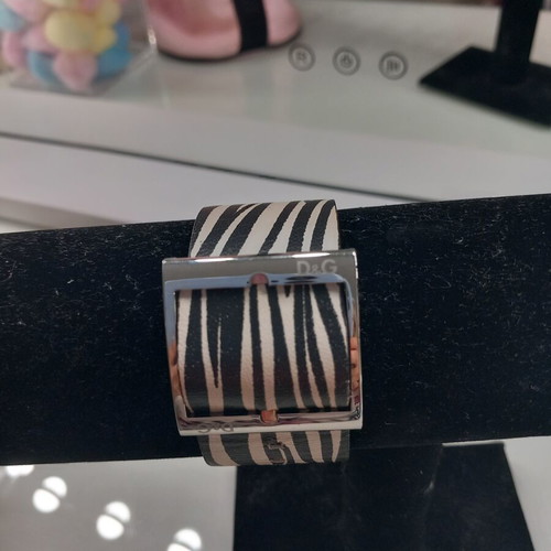 Dolce & Gabbana women's double-sided wristwatch like new, black and silver
