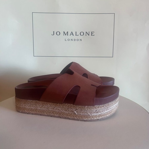 Estil platform sandals, tan brown, size 36