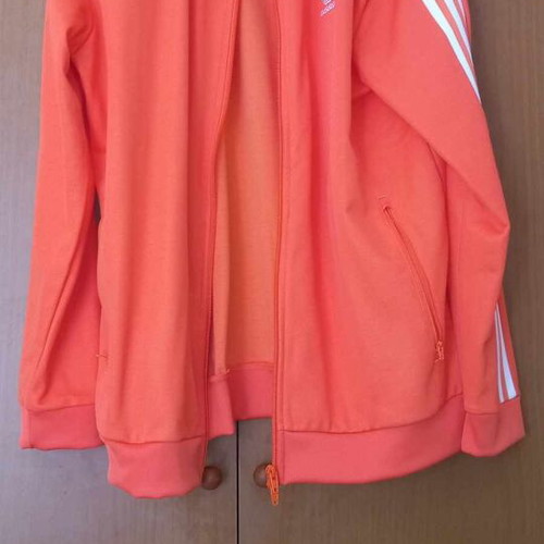 Adidas jacket orange XL like new