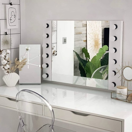 Hollywood professional mirror 80x60cm with led lamps new