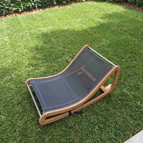 Childhome Baby Relax Like New with Teak Wood and Mesh Fabric