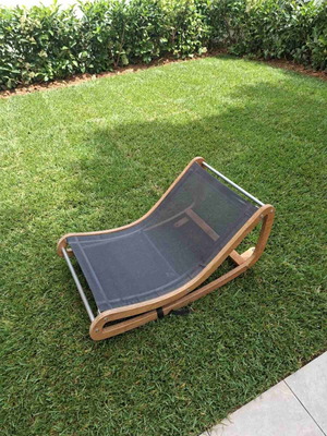 Childhome Baby Relax Like New with Teak Wood and Mesh Fabric