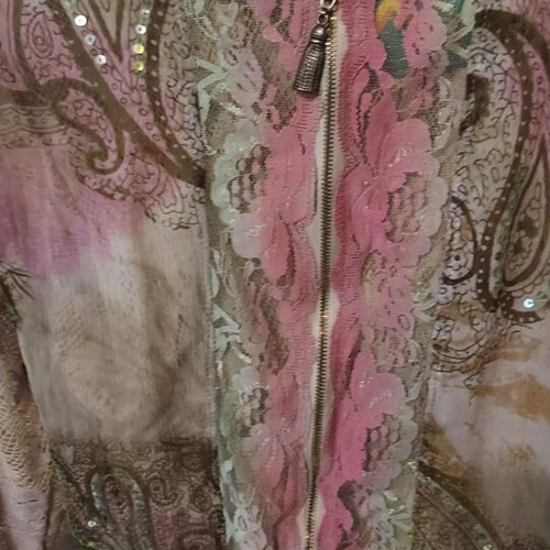 Woo x Paris lace jacket like new, multicolor, size S