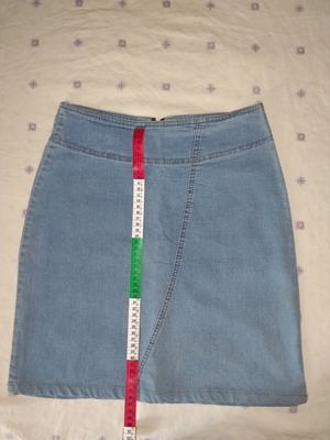Denim midi skirt A-line light blue used