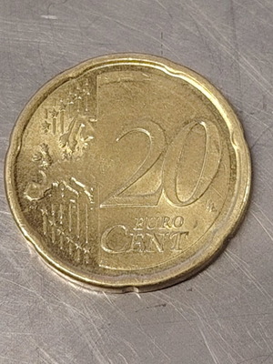 20 ευρώ λεπτά Ιταλία 2018 σαν καινούριο