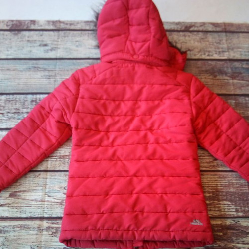 Trespass kids jacket used, red, size 3/4 years