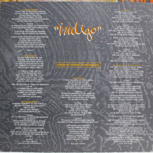 Purple Overdose–Indigo vinyl LP used, 1990 psychedelic rock album