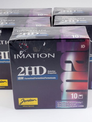 Imation 2HD 3.5" High Density Floppy Disks Factory Sealed 10 Pack