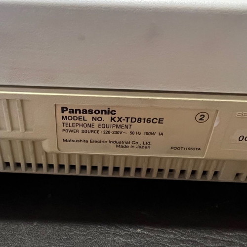 Panasonic KX-TD816ce telephone system used, fully functional