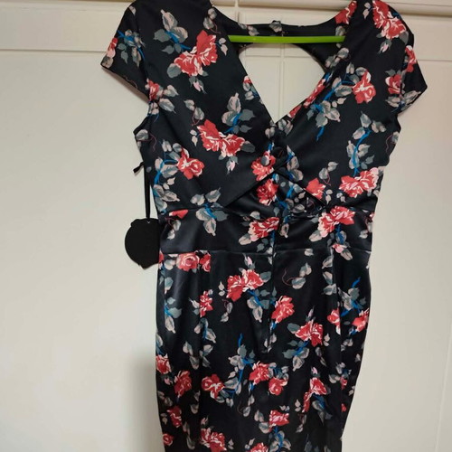 Hell Bunny Midi Pin-Up Dress New, Black and Red, Size M