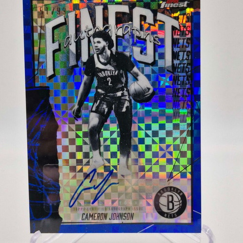 2026 Topps Finest Auto Cameron Johnson #FAU-CJ Brooklyn Nets new