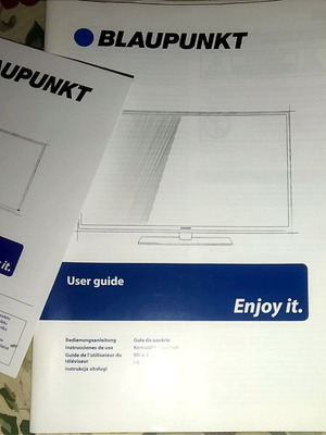 Blaupunkt XX" LCD TV manual used, rare Greek instructions