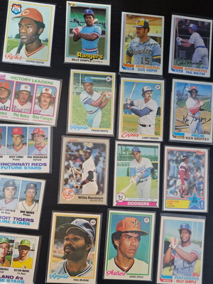 Baseball cards used 1978-1983, pack of 17