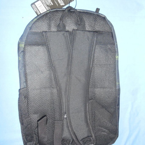 Prime school backpack khaki new, black with white patterns
