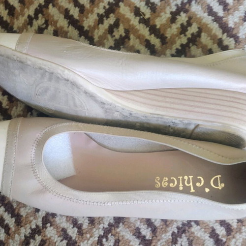 D Chicas Leather Women's Shoes Size 38 Beige like new