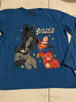 Μακό μπλουζάκι Sinsay με super ήρωες 134 cm σαν καινούργιο, μπλε