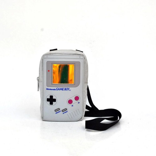 Game Boy Shape Sling Bag used by Zara, gray polyester