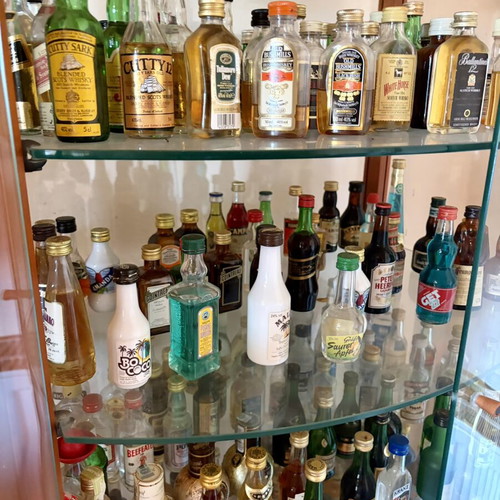 Miniature liquor bottles collection used, about 300 rare worldwide