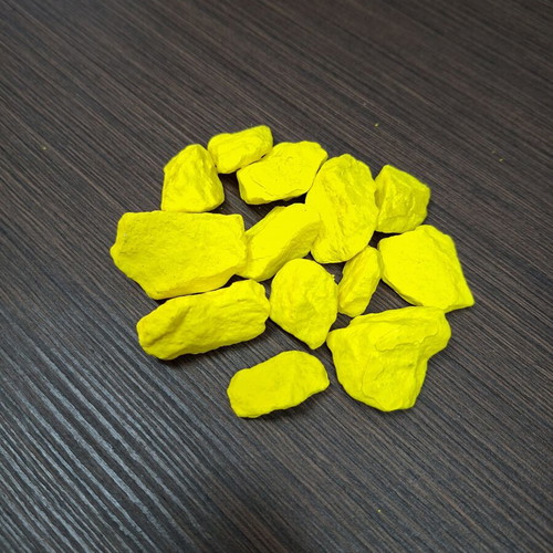 Decorative stones yellow color new