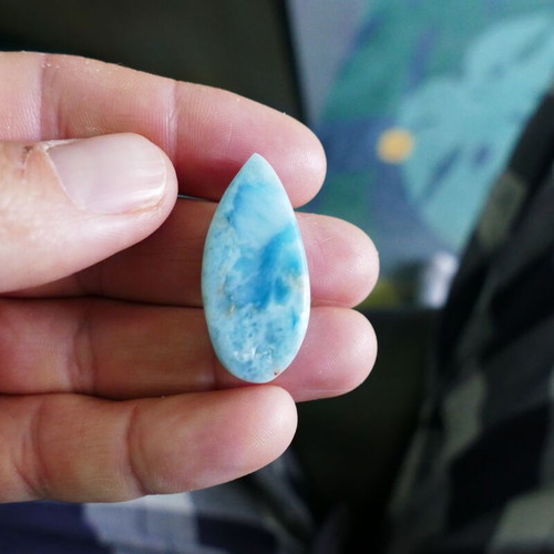 Larimar Cambon natural stone new 8.81 grams