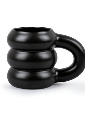 Κούπα ημιπορσελάνης Chunky μαύρη 420 μλ καινούργια