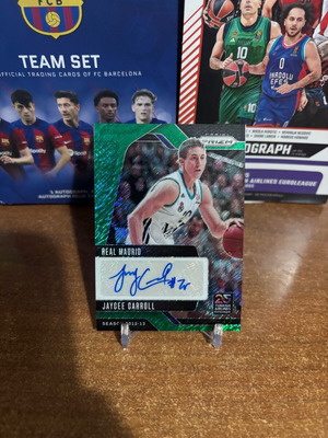 Panini Prizm Jaycee Carroll Autograph Card numbered 25, new