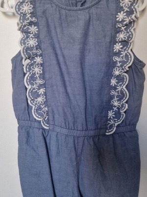 Benetton children's playsuit shorts like new, blue and white, age 2–3