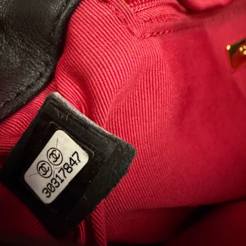 Chanel τσάντα ώμου μεταχειρισμένη, μαύρη flap bag maxi