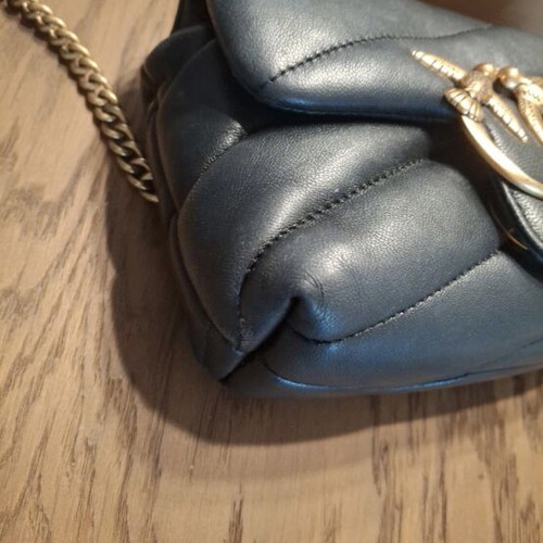 Pinko Love Mini Puff shoulder bag, black leather