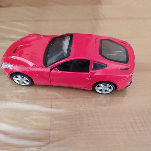 Iron toy cars used, pack of 3, with opening doors, 12-13 cm