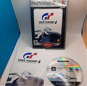 Sony playstation 2 ( ps2 ) Gran Turismo 4 Platinum Έκδοση κομπλέ με manual ( πληρες )