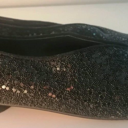 Louis Nicol women's black low heel shoes used, size 37