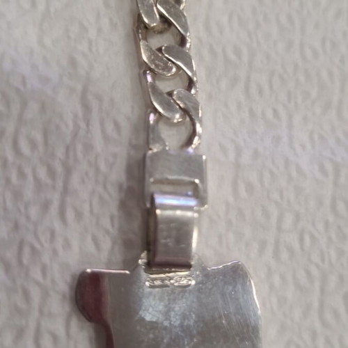 Vintage silver keychain 925 new
