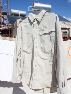 Polo shirt used, white, size S