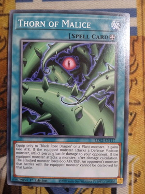 Thorn of Malice Equip Spell κάρτα σαν καινούργιο