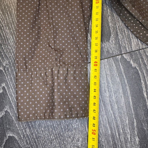 Marc O'Polo Slim Fit shirt L brown with dots used