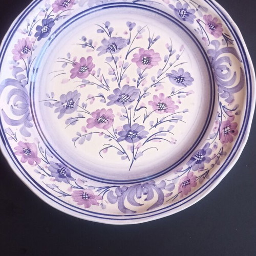 Authentic Skyrian Ceramic Plate by Yianna Ntizou, handmade, 23cm