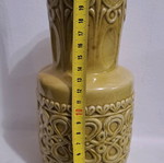Vintage βάζο West German Pottery 1960s μουσταρδί σαν καινούργιο