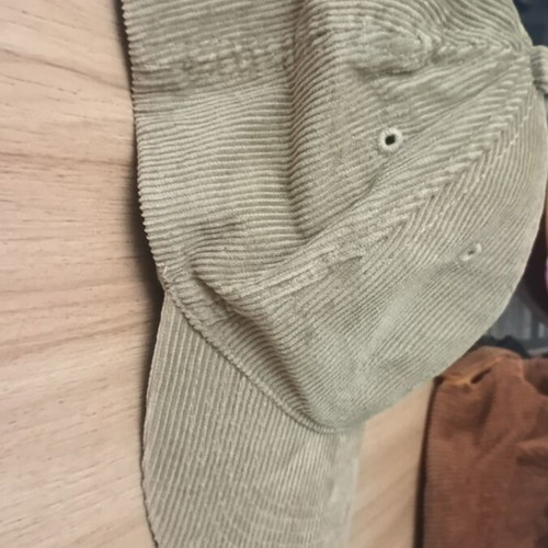 Beige corduroy hat like new, size 58