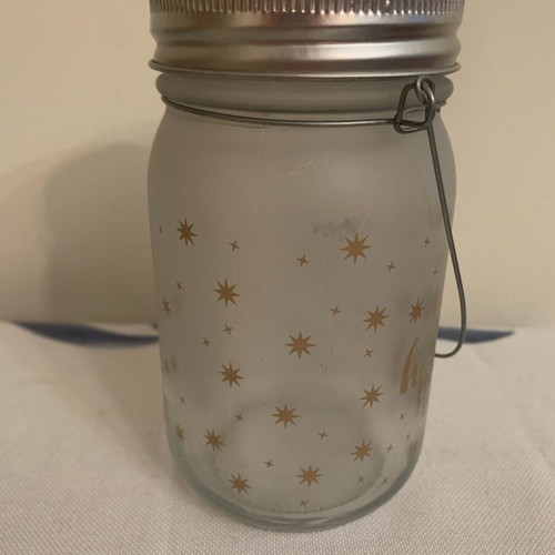 Christmas light jar new with Santa Claus design